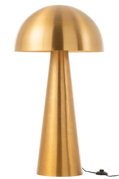 J-Line lamp Paddenstoel - metaal - mat goud - extra large