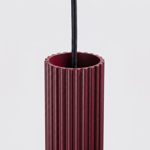 Sollux Lighting Hanglamp KARBON 1 bordeaux - 8x8x118cm