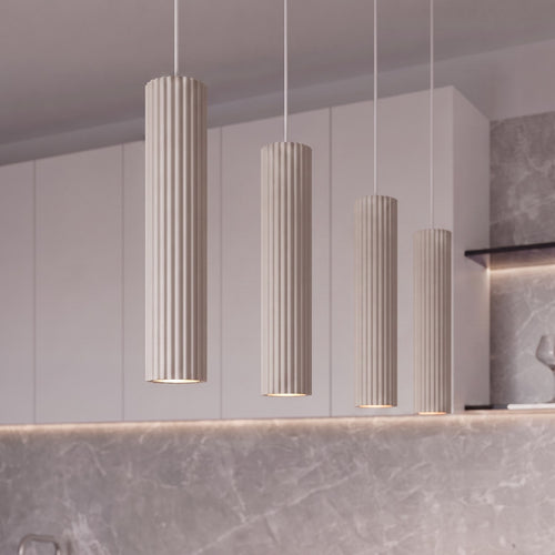 Sollux Lighting Hanglamp KARBON 4L taupe - 81x5x120cm