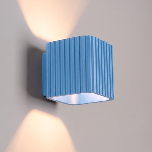 Sollux Lighting Wandlamp RIFF azuurblauw G9 - 10x12x10cm