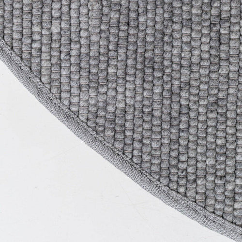Interieur05 Rond Wollen Vloerkleed Donkergrijs Vik - 200 x 200 cm - vtwonen shop