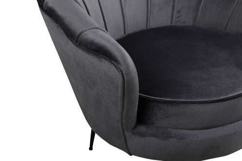 BRAM Fauteuil Ilora - Grijs Velours - vtwonen shop