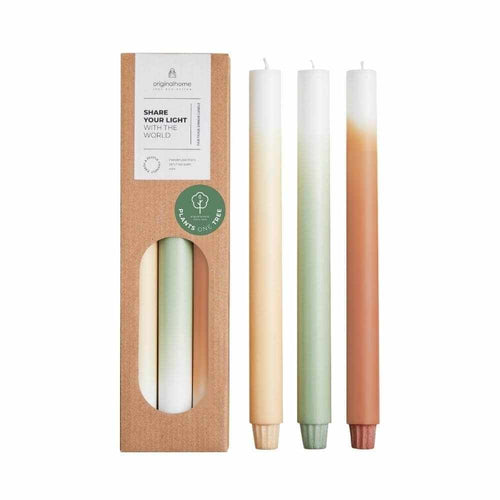Originalhome dinerkaarsen verloop Pine Tree - 30 cm - set van 3