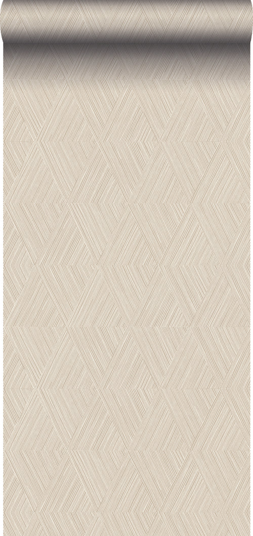 Origin Wallcoverings behang grafisch 3D motief zand beige - 0,53 x 10,05 m - 347839 - vtwonen shop