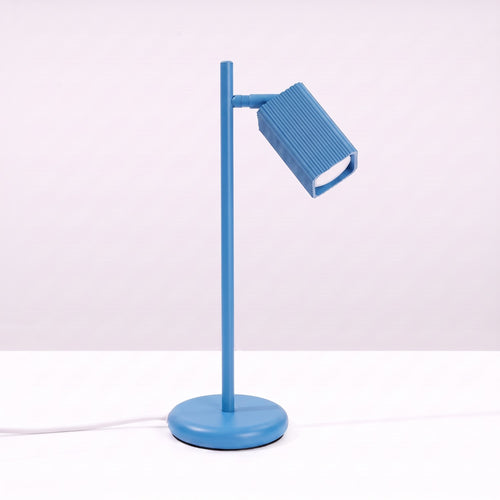 Sollux Lighting Tafellamp RAYO azuurblauw - 14,5x14,5x43cm