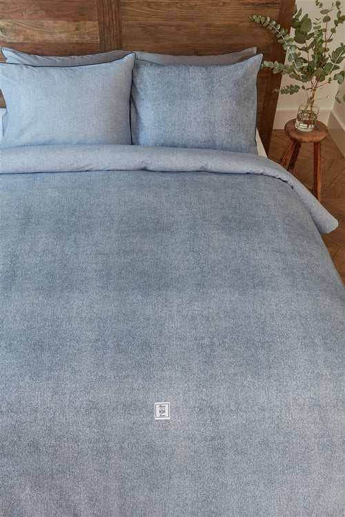 Riviera Maison dekbedovertrek Gingham - 240x200/220 cm - blauw