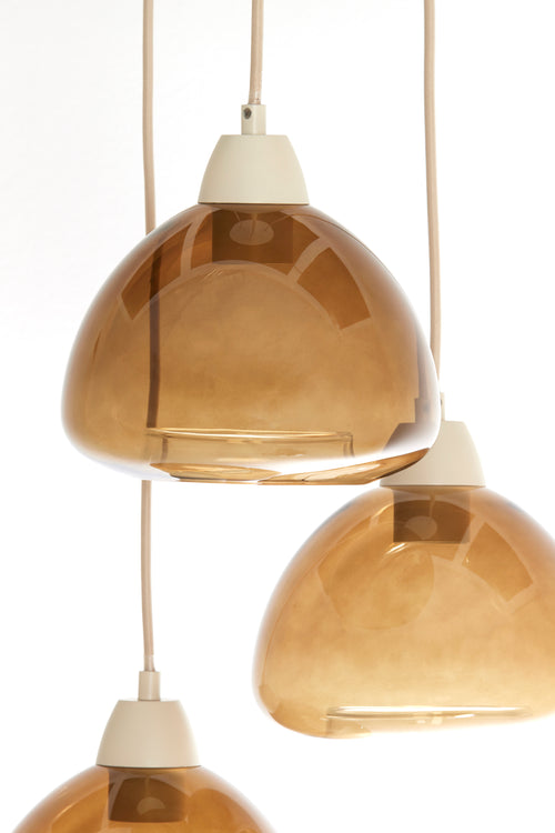 Light & Living hanglamp BISHO - bruin - Ø30x14cm - vtwonen shop