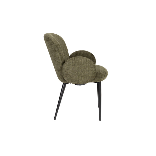 Housecraft Living Alaz Eetkamerstoelen met armleuning Groen - Set van 2 - vtwonen shop