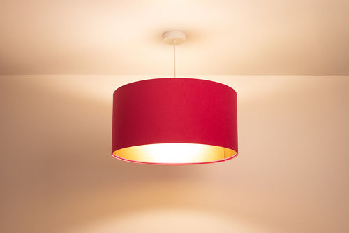 bpskoncept hanglamp Melora - velours & felroze - Ø40 cm