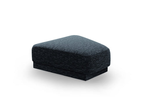 Micadoni Poef Miley chenille, koningsblauw - 79x88x40cm