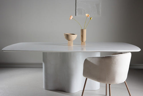 BRAM  eetkamertafel Berdal - wit - 220 x 110 cm
