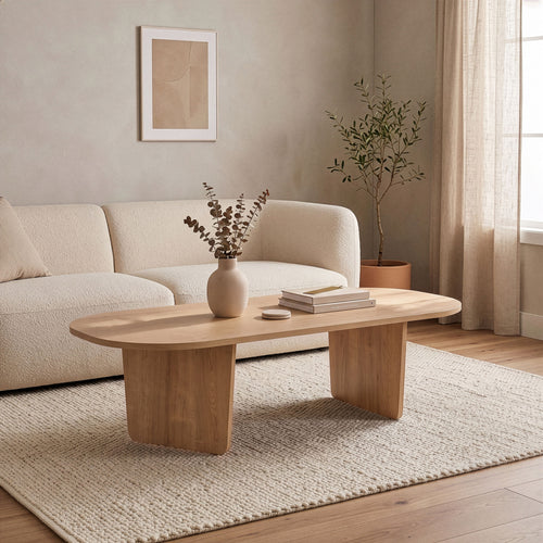 Calicosy - AMELIA Tafel - Licht hout - 130x65x40 cm
