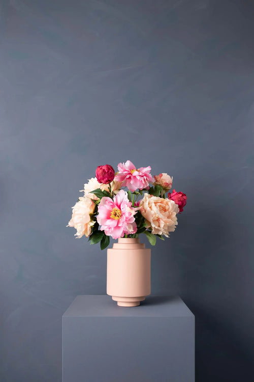 Madame Fleurie Peony Petals Boeket – Luxe Zijden bloemen Pioenrozen – Romantisch & Tijdloos – Zonder Vaas - 15cm x 23cm