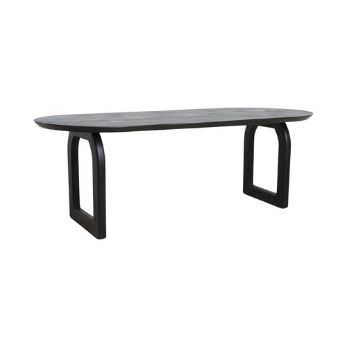 Raw materials eettafel Bullnose open - zwart - 200 cm - vtwonen shop