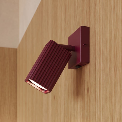 Sollux Lighting Plafondlamp RAYO 3P bordeaux - 20x20x18cm