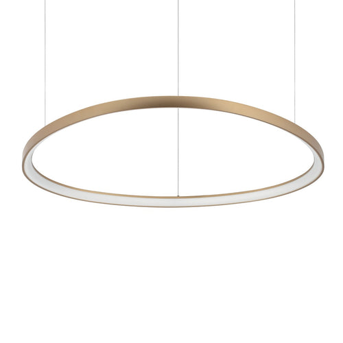 Ideal Lux GEMINI Geïntegreerde LED-hanglamp voor plafond, messing, 9100lm, 4000K