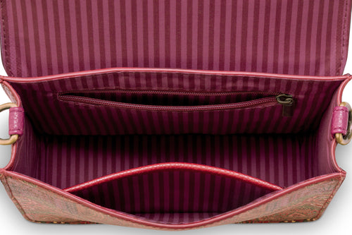 Pip Studio - Fenna Crossbody Tas Dames - Jabali - Rood - 19x6x16cm - vtwonen shop