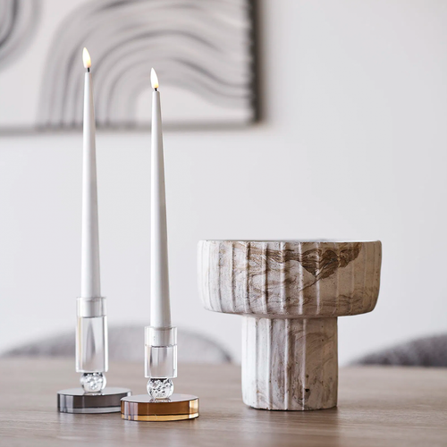 Artichok Hiba Vaas Bruin/Beige - Ø 21 x 19 cm - vtwonen shop