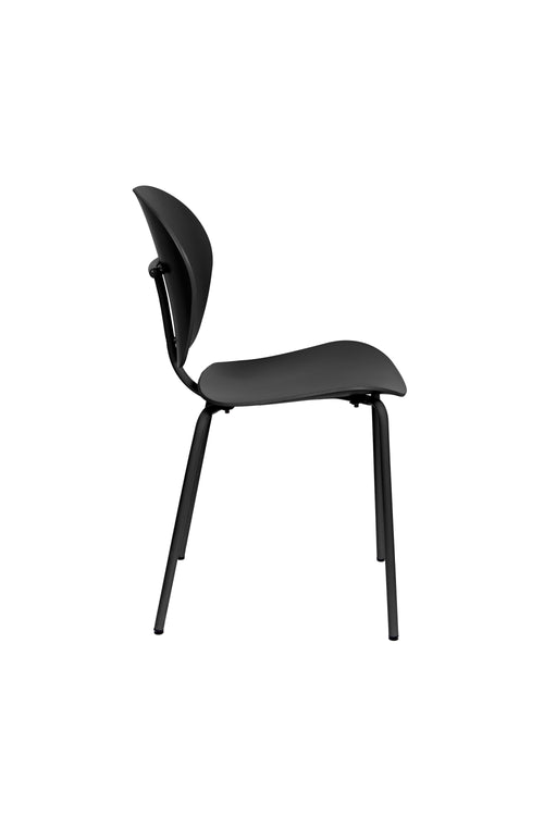 Zuiver The Ocean Chair Eetkamerstoelen Pirate Black - Set van 2 - vtwonen shop