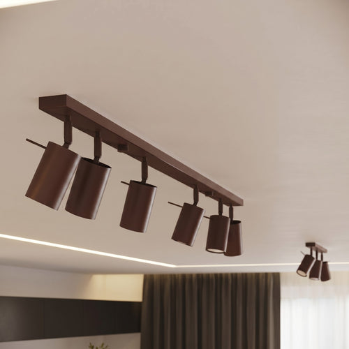 Sollux Lighting Wandlamp RING bruin - 8x16x8cm
