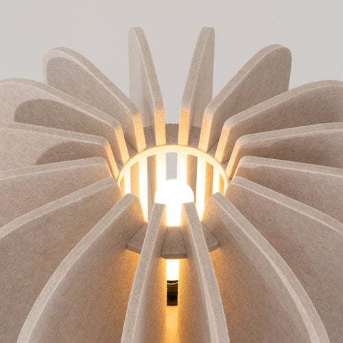 Sollux Lighting Staande lamp MULA 45 beige - 45x45x134cm