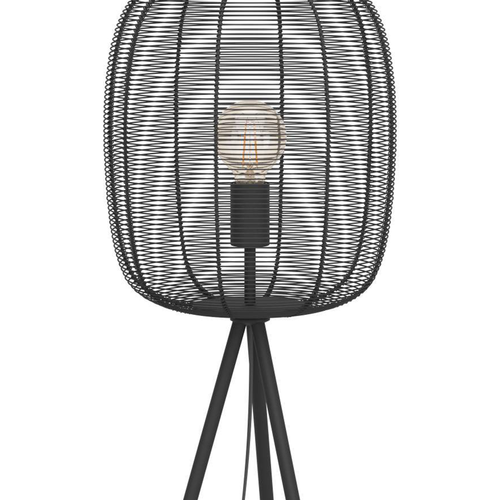 EGLO vloerlamp Derwen - e27 - metaal - zwart - vtwonen shop