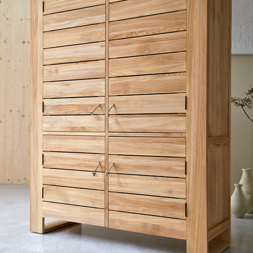 Tikamoon Dressoir van massief teakhout 110 cm - Naturel - vtwonen shop