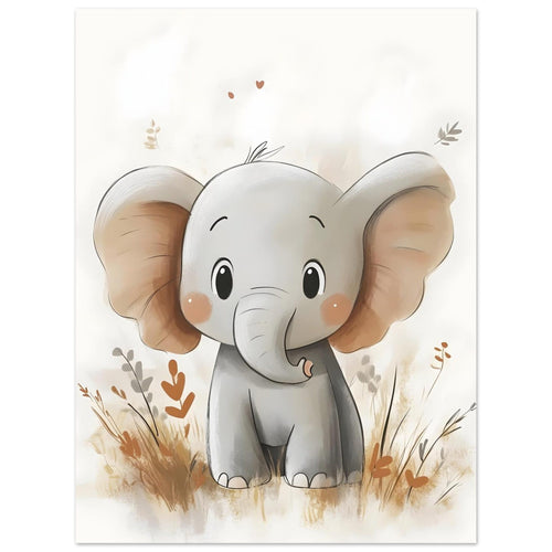 Artfulprints  Avontuurlijke olifant   poster 30x40 cm - vtwonen shop
