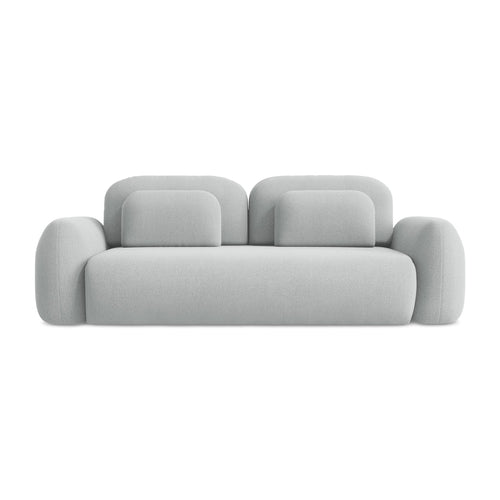 LaMiaSofa 3-zits slaapbank Ferretti - bouclé - lichtgrijs - 266x121x95