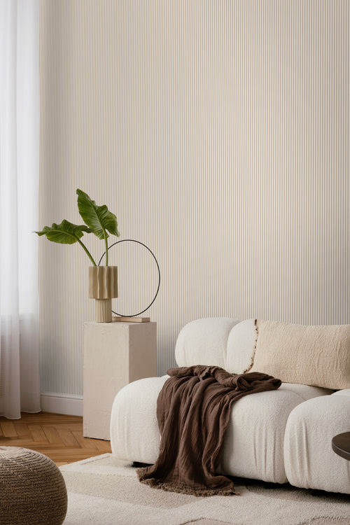 Sanders & Sanders behang strepen bruin - 50 x 900 cm - 935386