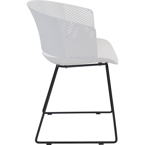 Lesli Living bistrostoel Orly - wit - 58,5x45,5∕53x79cm - set van 4
