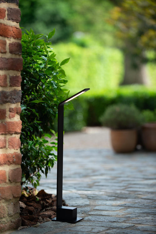 Lucide sokkellamp LAWFORD - Geïntegreerde LED - Zwart - vtwonen shop