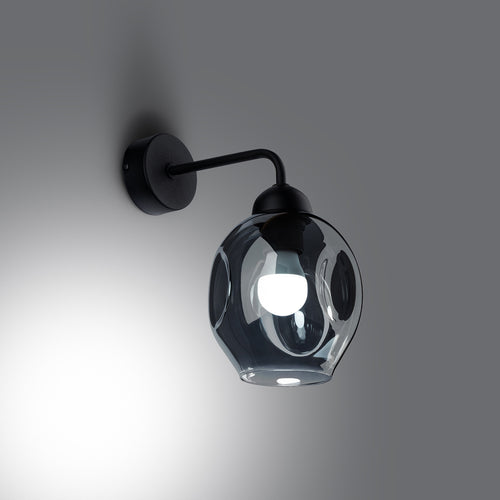 Sollux Lighting Wandlamp FILLAN 1 zwart - 25x15x29cm