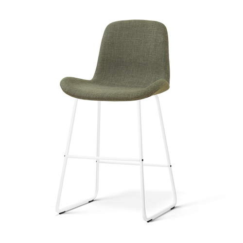 Nolon Nino-Fé barkruk forestgroen - wit onderstel - 65 cm - vtwonen shop