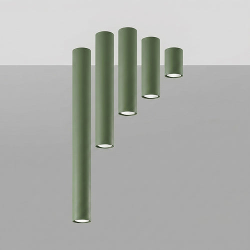 Sollux Lighting Plafondlamp LAGOS 10 olijfgroen - 6x6x10cm
