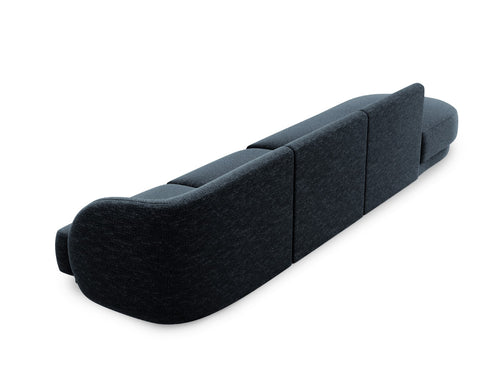 Micadoni linker bank Miley 4-zits, chenille, koningsblauw - 90x323x70cm