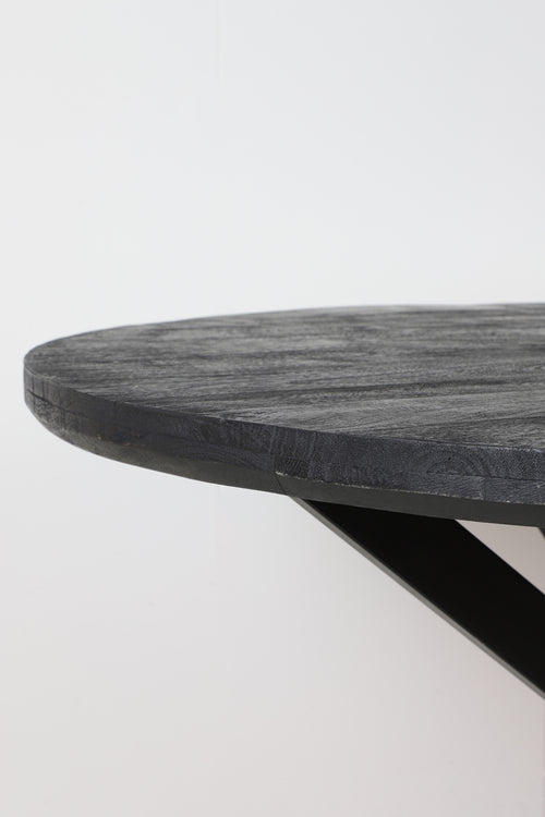 Light & Living eettafel YELLOV - Ø140x76cm - zwart