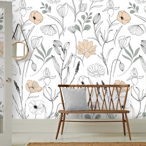 Art for the Home Fotobehang - Poppy Bloemen- 280x159cm