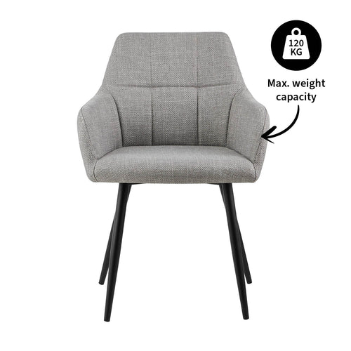 Kick eetkamerstoel Nova - Grijs - vtwonen shop