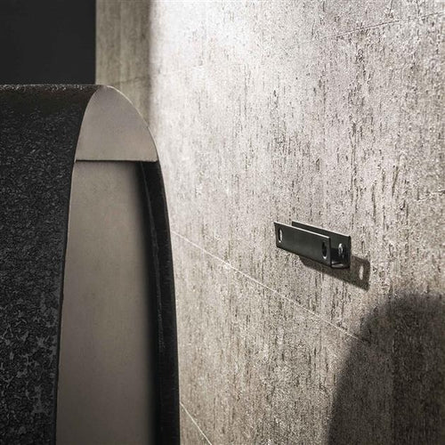 Giga Meubel Wandschap Metallic Breed - Grijs Metaal - 43x21x48cm