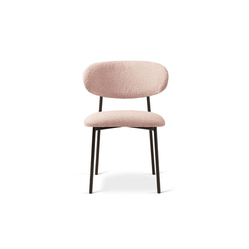 Set van 2 stoelen met gesp Nina boucle poederroze - 52x55x78cm