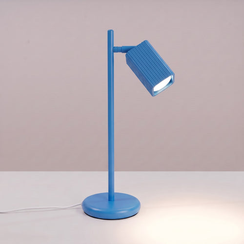 Sollux Lighting Tafellamp RAYO azuurblauw - 14,5x14,5x43cm