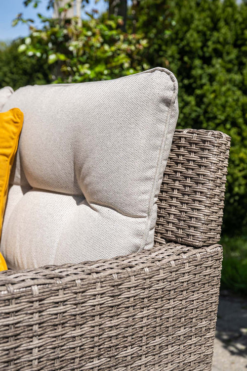 Blue Bird wicker lounge-dining set - rechts - grijs/ sand