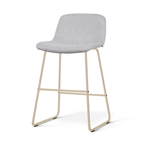 Nolon Nino-Mats barkruk lichtgrijs - beige onderstel - 65 cm