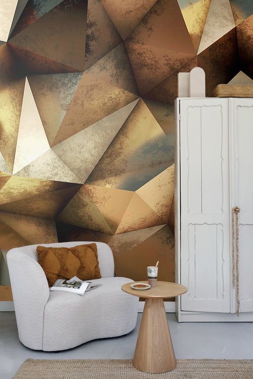 Sanders & Sanders fotobehang 3D-motief beige en bruin - 360 x 270 cm - 600503 - vtwonen shop