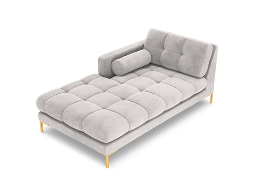 Cosmopolitan Design linker meridiaan Bali flueel, geld - 185x102x75cm