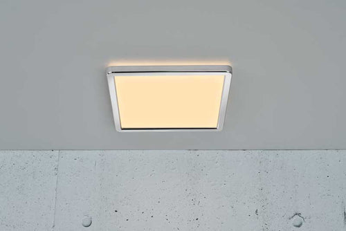 Nordlux Oja Plafondlamp - LED - 3000/4000K - Chroom - Vierkant