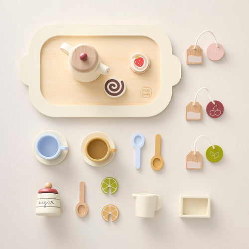 Petite Amélie Hölzernes Teeservice - 19 delig - Noisette - vtwonen shop