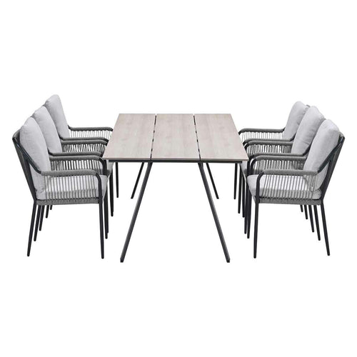 Garden Impressions tuinset Stevie - Braga - taupe - 220x100 cm - 7-delig