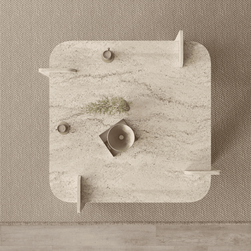 Calicosy - NOMA Salontafel - Naturel - 90x90x35 cm